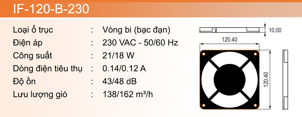 specification IF-120-B-230