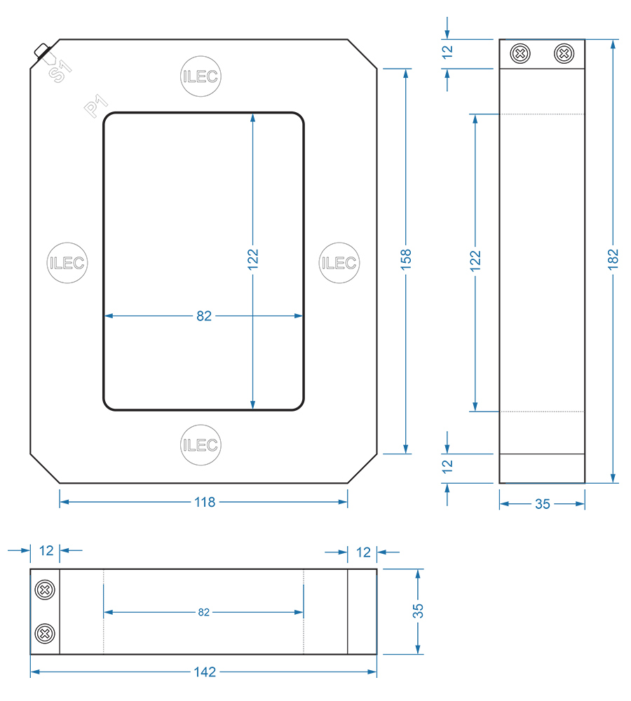 MCT-S812 drawing dimensions