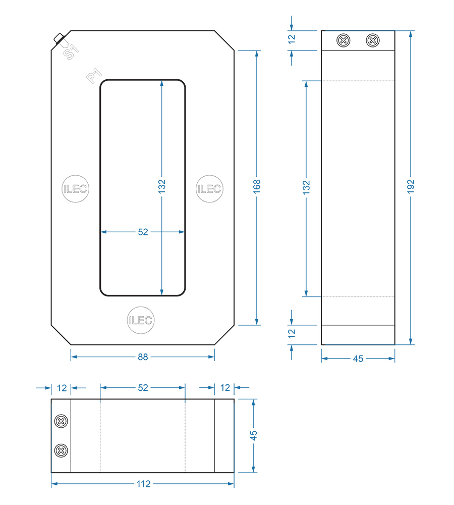 PCT-S513 drawing dimensions