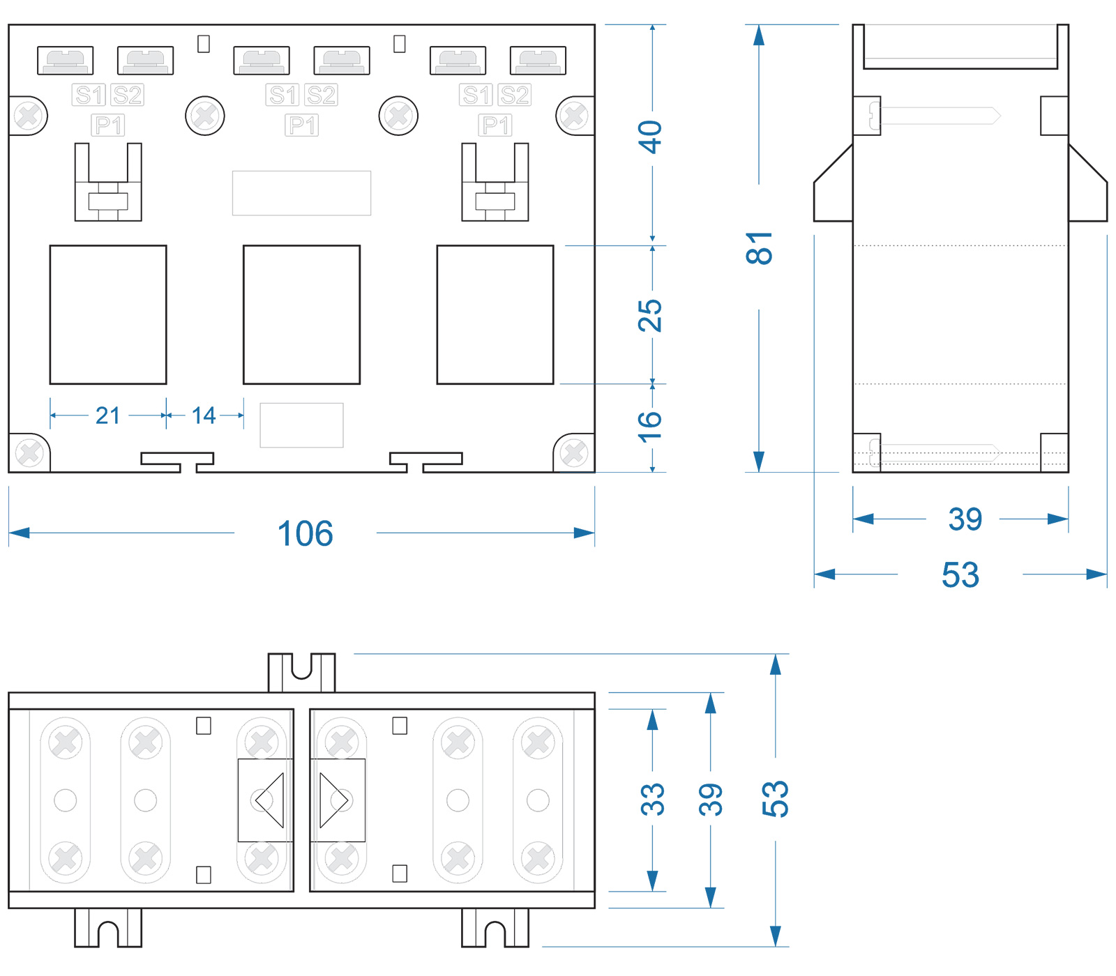 iLEC TPCT-203 Overal dimension