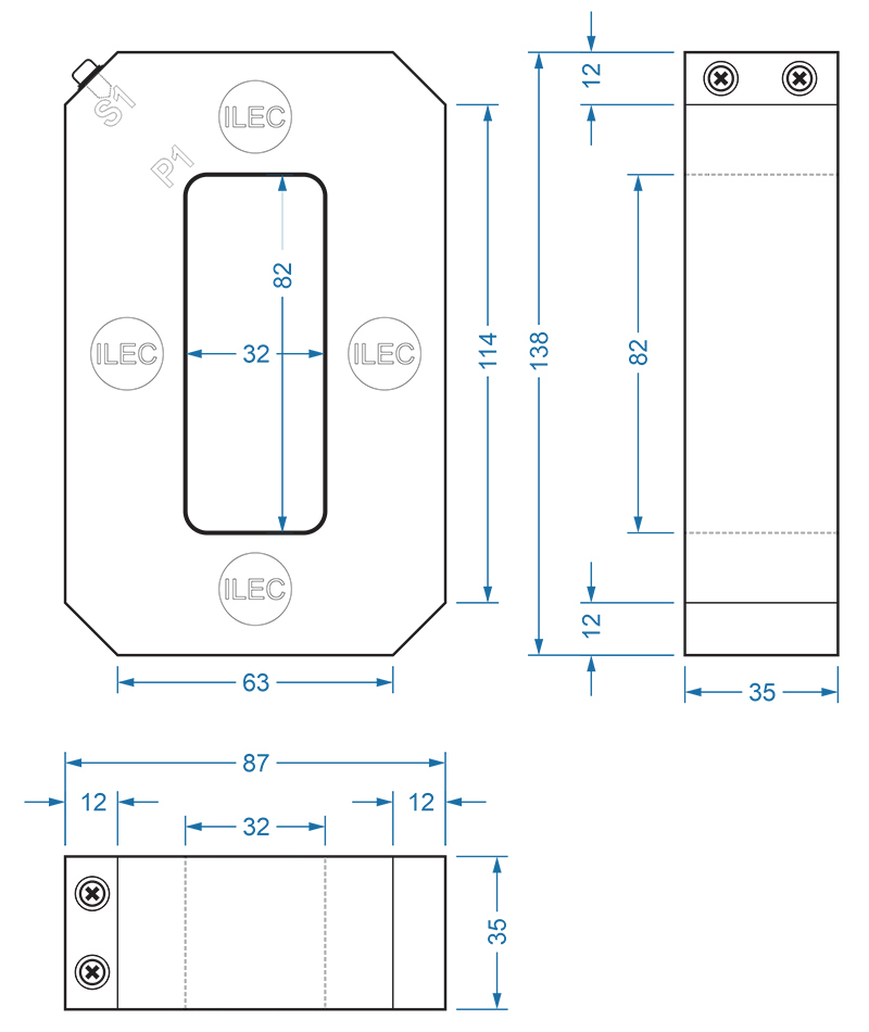 ZCT-s38 drawing dimensions