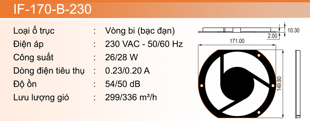 Technical Data IF-170-B-230
